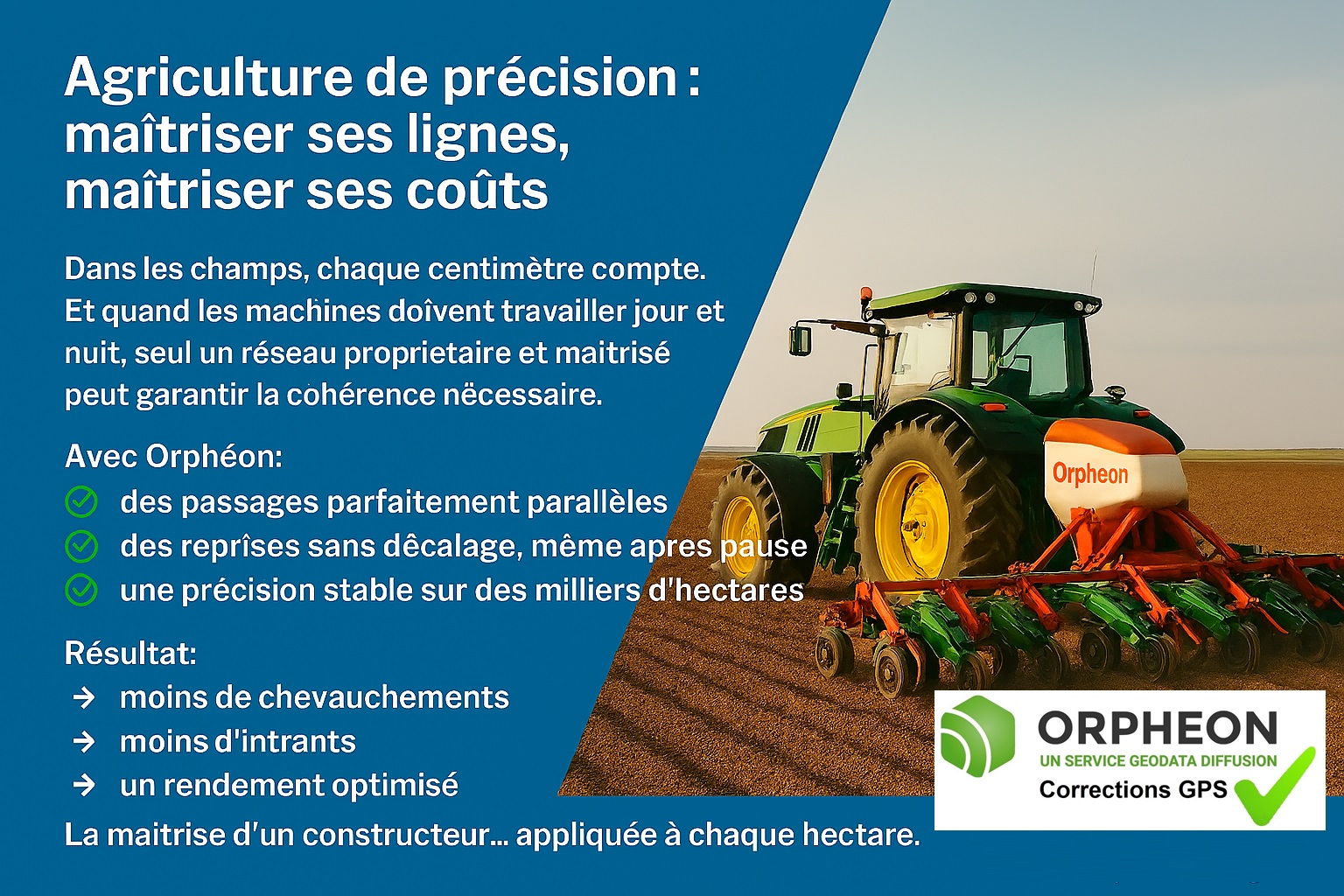 Agriculture de précision : maîtriser ses lignes, maîtriser ses coûts
