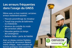 Les erreurs fréquentes dans l’usage du GNSS