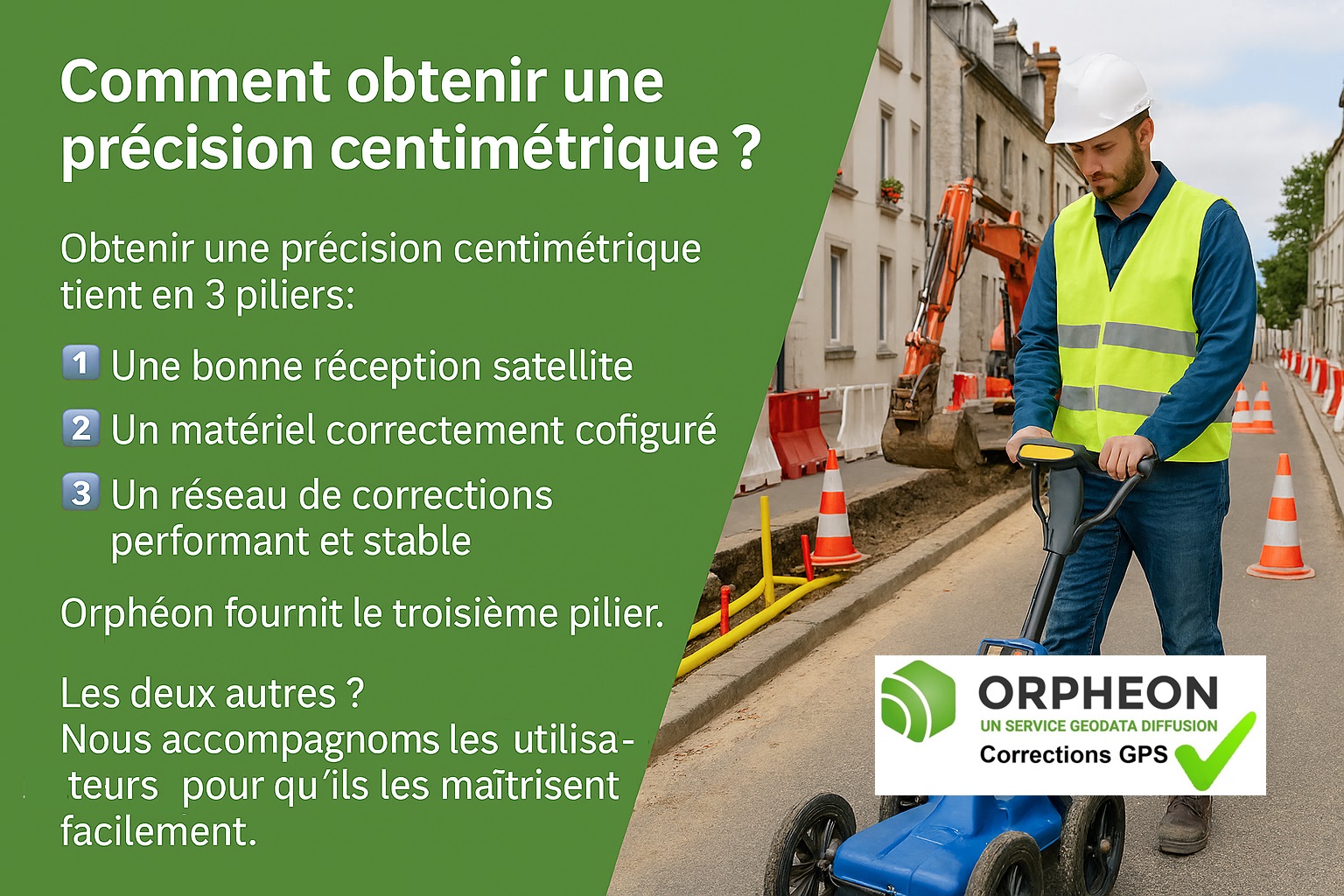 Comment obtenir une précision centimétrique ?