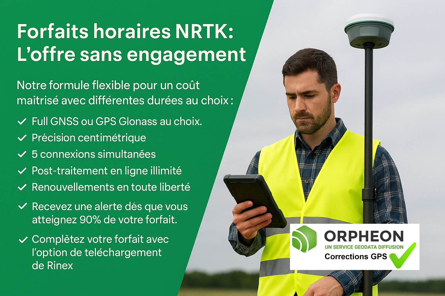 Forfaits horaires NRTK : L’offre sans engagement