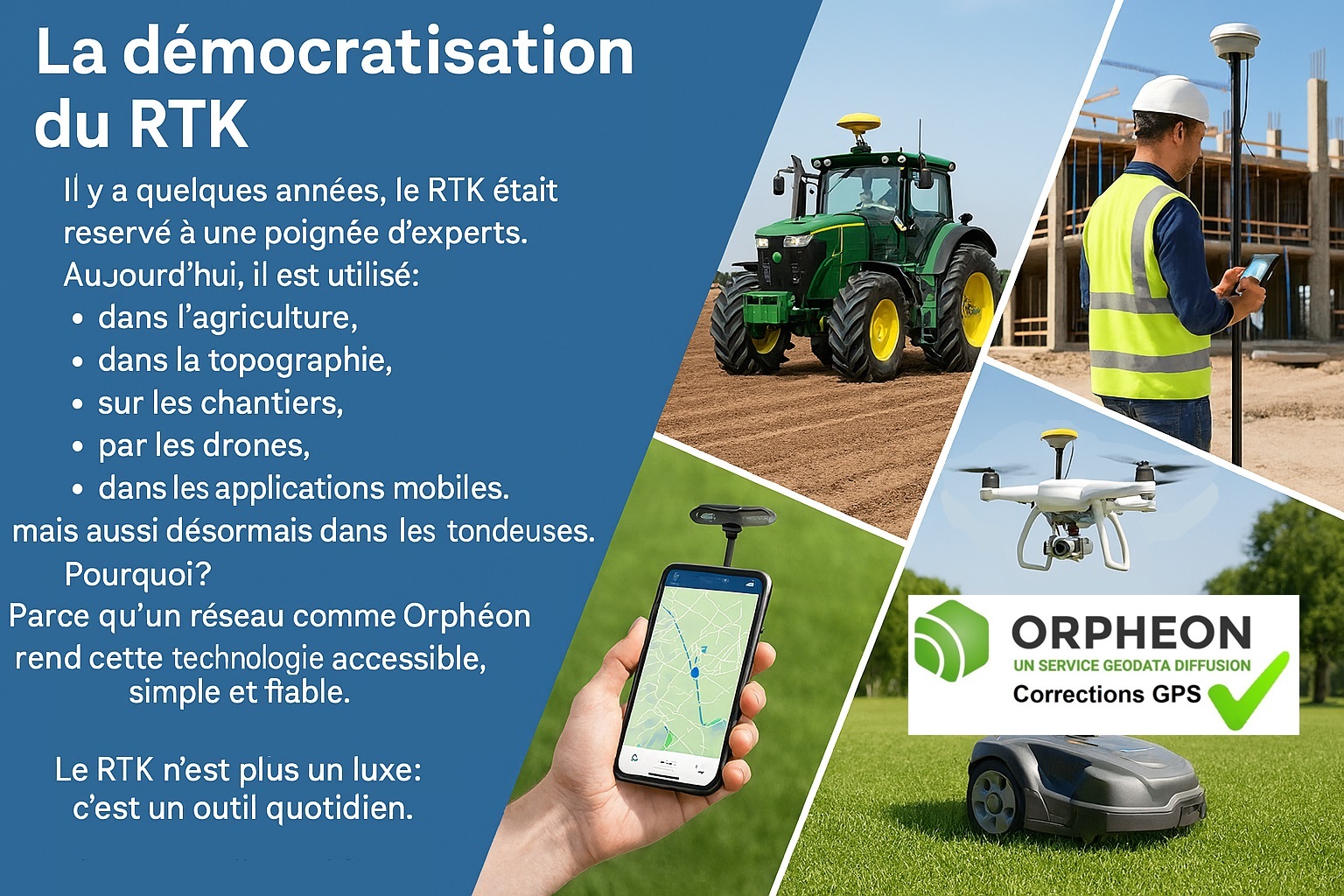 La démocratisation du RTK